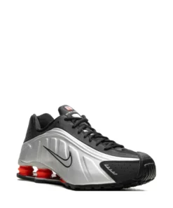 Alternative view of Nike Shox R4 Black Metallic Silver