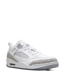 Alternative view of Jordan Spizike Low " White/Metallic Silver/Barely Blue/Neutral Grey"
