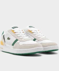 Alternative view of Lacoste Men's T-Clip Sneakers "White/green/yellow"
