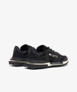 Alternative view of Lacoste Elite Active Textile Heel Tab Trainers “Black & White